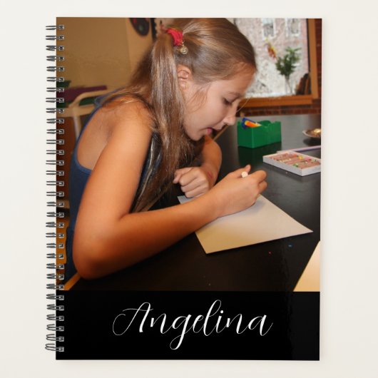 独自の可愛いモダン写真イメージプランナーの作成 プランナー手帳 (正面)