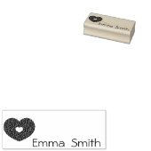 独自の可愛い名前を作成するハートウッドアートスタンプ ラバースタンプ (押印)