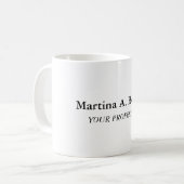 独自の名ユニーク前のエレガント特殊シンプルな コーヒーマグカップ (正面左)