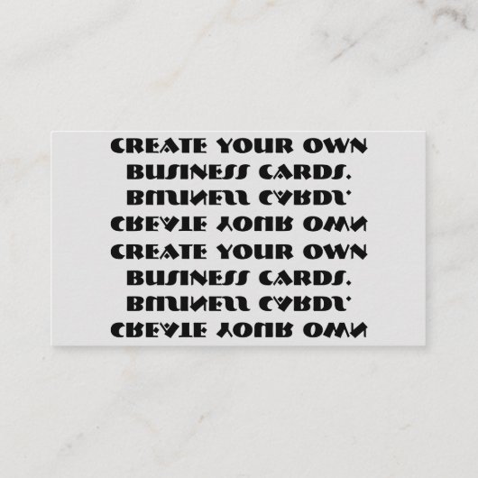 独自の名刺を作成する 名刺 (裏面)