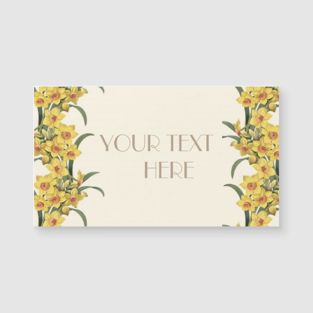 独自の名刺マグネットをカスタマイズする (正面)