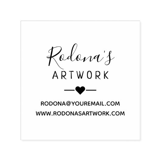 独自の名前のアートワークを作成 セルフインキングスタンプ (デザイン)