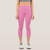 独自の名前のパーソナライズされたレギンス カプリレギンス (正面)