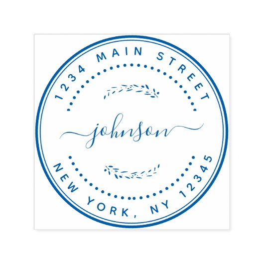 独自の名前のモダン差出人住所 セルフインキングスタンプ (デザイン)