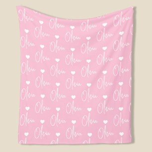 独自の名前の毛布パーソナライズされたを作成 フリースブランケット