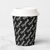 独自の名前の紙カップをパーソナライズされた作成する 紙コップ (裏面)