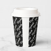 独自の名前の紙カップをパーソナライズされた作成する 紙コップ (右)