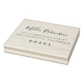 独自の名前をカスタムするスクリプト差出人住所 ラバースタンプ (スタンプ)