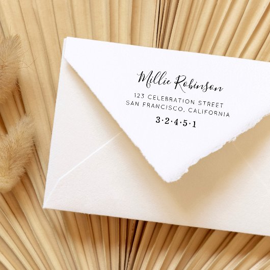 独自の名前をカスタムするスクリプト差出人住所 ラバースタンプ