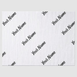 独自の名前をカスタムするパーソナライズされたギフトラップ 薄葉紙