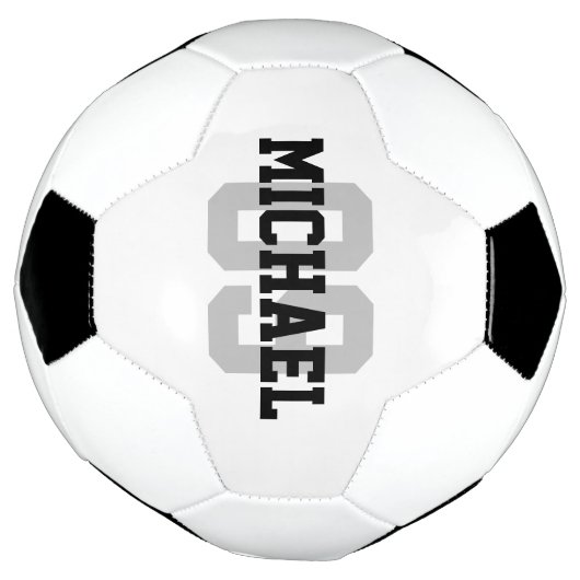 独自の名前をカスタムする番号の作成 サッカーボール (回転)