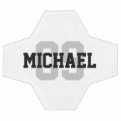 独自の名前をカスタムする番号の作成 サッカーボール (フラット)