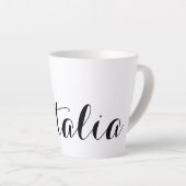 独自の名前をカスタムする贈答品の作成 カフェラテマグ (右アングル)