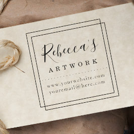 独自の名前をカスタムする・アートワークの作成 ラバースタンプ