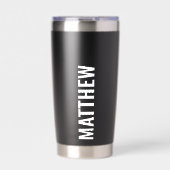独自の名前をカスタムする 保温保冷タンブラー (正面)