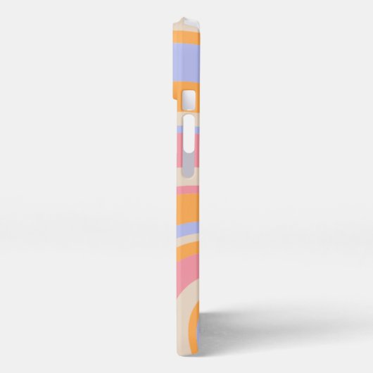 独自の名前をカスタムするBoho Rainbow Patternを作成 iPhoneケース (左側面)