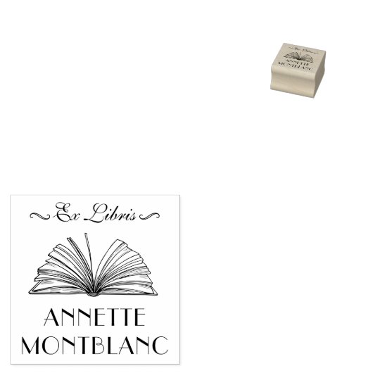 独自の名前をカスタムするEx Librisブックの作成 ラバースタンプ (押印)
