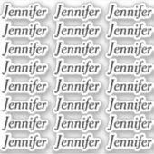 独自の名前を作エレガントパーソナライズされた成 シール (正面)