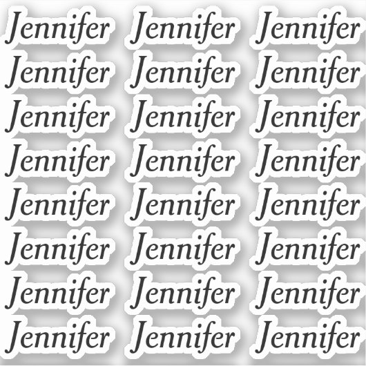 独自の名前を作エレガントパーソナライズされた成 シール (正面)