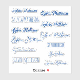 独自の名前を作モダンスタイリッシュ成 シール