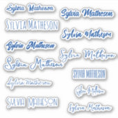 独自の名前を作モダンスタイリッシュ成 シール (正面)