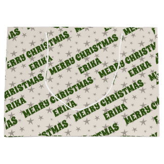 独自の名前を作成する誕生日大抱き枕 ラージペーパーバッグ