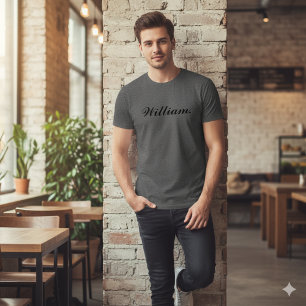 独自の名前を作成するBasic Dark Tシャツ男性へ Tシャツ