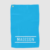独自の名前を作成パーソナライズされた ゴルフタオル (正面)