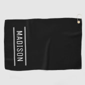 独自の名前を作成パーソナライズされた ゴルフタオル (横)