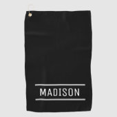 独自の名前を作成パーソナライズされた ゴルフタオル (正面)