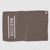 独自の名前を作成パーソナライズされた ゴルフタオル (横)