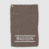 独自の名前を作成パーソナライズされた ゴルフタオル (正面)