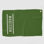 独自の名前を作成パーソナライズされた ゴルフタオル (横)