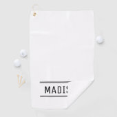 独自の名前を作成パーソナライズされた ゴルフタオル (インサイチュ)