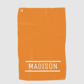 独自の名前を作成パーソナライズされた ゴルフタオル (正面)