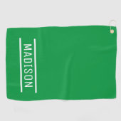 独自の名前を作成パーソナライズされた ゴルフタオル (横)