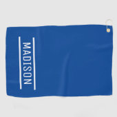 独自の名前を作成パーソナライズされた ゴルフタオル (横)