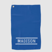 独自の名前を作成パーソナライズされた ゴルフタオル (正面)