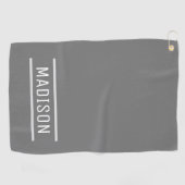 独自の名前を作成パーソナライズされた ゴルフタオル (横)