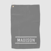 独自の名前を作成パーソナライズされた ゴルフタオル (正面)