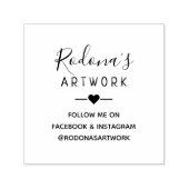 独自の名前アートワークを作成する手書きスタンプ セルフインキングスタンプ (デザイン)