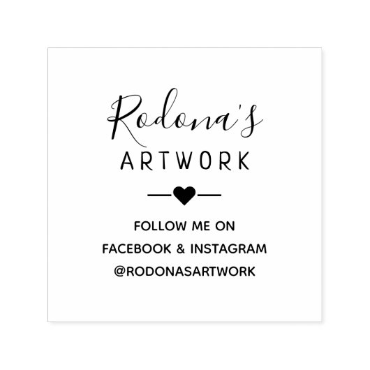 独自の名前アートワークを作成する手書きスタンプ セルフインキングスタンプ (デザイン)