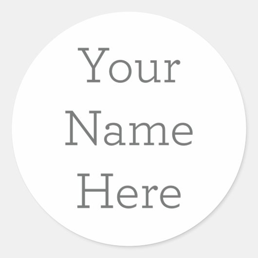 独自の名前ステッカーを作成 ラウンドシール (正面)