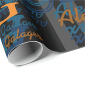 独自の名前パターモダンンをパーソナライズされた作成する ラッピングペーパー (ロールコーナー)