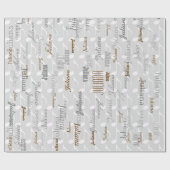 独自の名前パターンを作成する。 ラッピングペーパー (フラット)