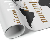 独自の名前パターンを作成する。 world maps ラッピングペーパー (ロールコーナー)