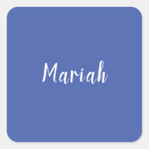 独自の名前ミニマリスト平書スクリプトブルー