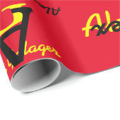 独自の名前付きパターパーソナライズされたンを作成する ラッピングペーパー (ロールコーナー)