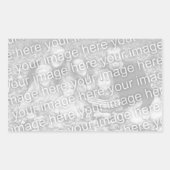 独自の四角形フォトシールの作成 長方形シール (正面)