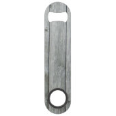 独自の国の作成素朴モノグラムのボトル スピード栓抜き (裏面)